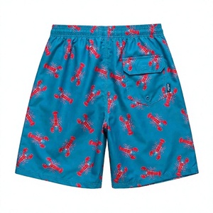 Shorts de Playa para Hombre de Secado Rápido, con Estampado de Cangrejo, Cordón Ajustable, Bolsillos Laterales, Ligeros, Casuales, para Natación y Playa, Venta al Por Mayor - Product Image 2