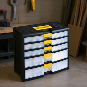 Take Top Cab <b>Drawer</b> Unit Tool Container 5 <b>Drawer</b> Storage Organizer For <b>Workshop</b> Garage - Product Image 3