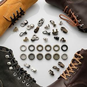 Passanti per Stivali, Ganci per Lacci, Accessori per Calzature, Rivetti, Anelli a D con Accessori Metallici, Ganci per Lacci Rapidi per Escursionismo - Product Image 1