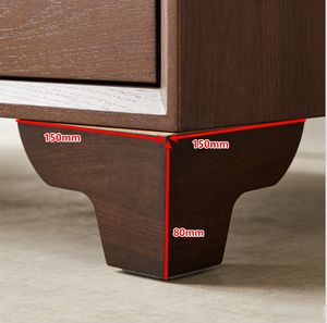 ขาเฟอร์นิเจอร์ไม้ยางพารารูปตัวแอลแบบโบราณขาตั้งสำหรับกลางคืนทนทานและหรูหราจากโรงงานเวียดนาม - Product Image 1