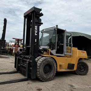 Vente à prix réduit de chariots élévateurs diesel d'occasion fabriqués au Japon, TCM 15 tonnes, 16 tonnes, 20 tonnes, 25 tonnes, chariots élévateurs robustes FD160 d'occasion pour entrepôt - Product Image 1