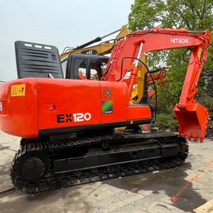 Excavatrice Hitachi EX120-5 d'occasion de haute qualité, mini-pelleuse, engin de construction en stock - Product Image 1