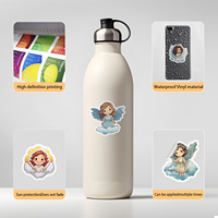 50 autocollants graffiti de la nouvelle série Little Angel, autocollants décoratifs imperméables pour gobelets et bagages