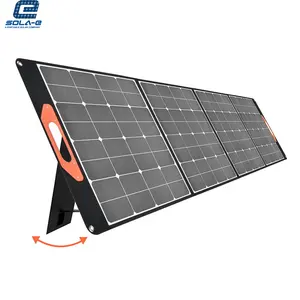 Draagbare Paneel Solar Portatil Solar Deken Sunpower 200W Draagbare 120W Mono Opvouwbare Zonnepaneel 12V 18V Voor Kamperen