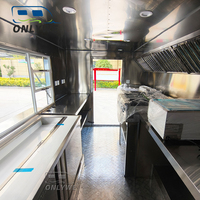 2024 Chine concession commerciale remorque camion de nourriture chariot rue mobile crème glacée café restauration rapide caravane remorque de nourriture à vendre