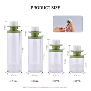 Botella con Bomba Airless Transparente Esmerilada Emoty al por Mayor de 30ml, 50ml, 100ml, 120ml para Crema Facial, Loción, Crema para el Cuidado de la Piel, Envase Cosmético - Product Image 4