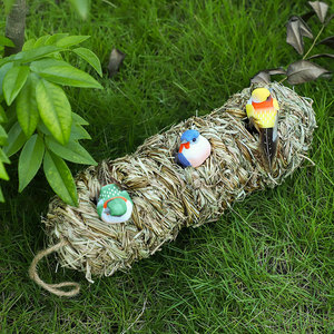 Nido de Pájaros Creativo Tejido a Mano, Decoración de Jardín para Exteriores, Jaula Ecológica de Hierba, Casa para Pájaros Estilo Gota de Agua, Jaula Moderna para Pájaros - Product Image 6