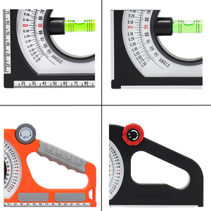 Inclinomètre à bulle non magnétique pour la mesure d'angles, rapporteur de mesure d'angle, <span class=keywords><strong>niveau</strong></span> à bulle avec échelle de mesure d'angle - Product Image 5