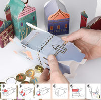 Ramadan/Eid Mubarak islamique, 30 boîtes cadeaux en papier jetables non toxiques de petite taille pour les fournitures de fête pour enfants