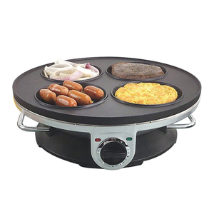 Máquina eléctrica para hacer hamburguesas de huevos asados, pasta de frijoles rojos, máquina para hacer pasteles, horno de crepé Dorayaki, tortitas, bistec, tortilla, sartén EU - Product Image 4