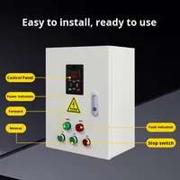 Armoire de commande de variateur de fréquence monophasé/triphasé pour pompe à air industriel 7,5 kW, alimentation en eau à pression constante, démarreur progressif