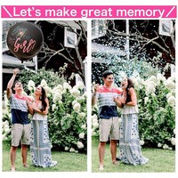 Ballon noir géant avec confettis pour révélation de sexe, pour les occasions comme le Nouvel An chinois, Noël ou Diwali, MOQ 100 pièces