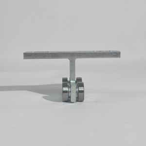 Colgador de acero con Canal tipo T, rueda de rodillo, particiones de pared plegables, rueda de doble rodamiento, carro, puntal, puerta y ventanas - Product Image 4