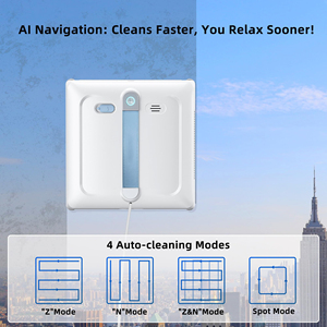 Robot Limpiacristales Eléctrico Inteligente Totalmente Automático con Motor sin Escobillas, 3 Modos para Cristales de Viviendas de Gran Altura y Autocaravanas - Product Image 4