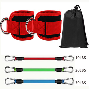 Bandes de Résistance Cheng Ming 10 20 30 Lbs pour Chevilles, Jambes, Hanches et Entraînement du Core, Ensemble d'Exercices de Fitness avec Sac de Transport - Product Image 2