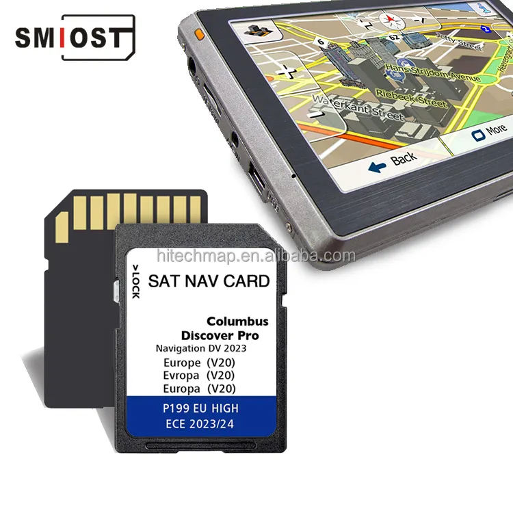 32GB Mobil Dapat Ditulis Perangkat Lunak CID Peta Navigasi Kartu SD 2023 Pembaruan untuk Skoda DV V20 Eropa Golf
