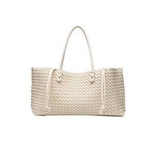 Nouvel Arrivage Tendance : Sac Fourre-Tout en PU Tressé pour le Quotidien, Grande Capacité, Style Polyvalent, Sacs Mère-Enfant Été-Automne - Product Image 2