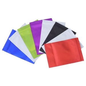 Sacs de conservation alimentaire blancs mats refermables avec logo personnalisé, sacs en aluminium à fermeture éclair, emballage promotionnel - Product Image 2