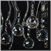 MEEROSEE Rectangle Éclairage Moderne K9 Cristal LED Plafonnier Chandler Plafonnier Lustre