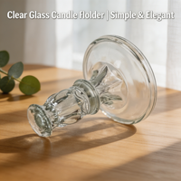 Porte-bougie cylindrique en verre transparent, conteneur vide en vrac pour la fabrication de bougies, décoration de mariage