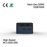 Zkmagic Mini PC, Fabricantes de Mini PCs, Alder Lake N150, 12GB DDR5, Salida Dual HD 4K, Ethernet 1000M, Microcomputadora de Oficina Industrial