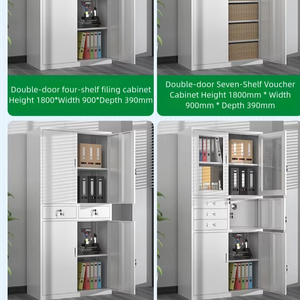 Nhiệm vụ nặng nề thép Bốn cửa đôi ngăn kéo lưu trữ Tủ hồ sơ cho văn phòng trường học ký túc xá sử dụng - Product Image 2