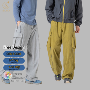 Pantalones de Senderismo Unisex de Nailon Ligeros y Transpirables, Pantalones Cargo de Secado Rápido que Absorben la Humedad, Pantalones de Trekking para Acampar al Aire Libre - Product Image 1