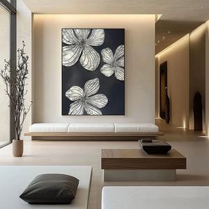 Cuadro Abstracto Vertical Grande Moderno Contemporáneo en Lienzo, Pintura Decorativa 3D para Pared, Regalo para la Inauguración de una Casa - Product Image 6