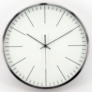 Custom Printing Face Decorative Quartz Aluminum Frame Round Metal Modern Wall <b>Clock</b> - Product Image 2