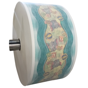 Personalizzabile di alta qualità sei colori pellicola laminata per pannolini per bambini con pattern di gatto e <span class=keywords><strong>topo</strong></span> pellicola PE - Product Image 1