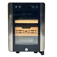Boîte à cigares électronique de luxe en bois de cèdre Armoire à cigares 100CT Armoire à cigares de grande capacité avec humidificateur