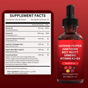 Integratore Erboristico Tutto-in-Uno con Barbabietola, Pepe di Cayenna, Vitamina <span class=keywords><strong>D3</strong></span>/K2, Liquido Orale per Supporto Immunitario e Benefici Antiossidanti, 60ml per Adulti - Product Image 3