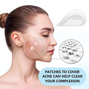 Parche de microagujas de marca privada para espinillas con aloe vera y colágeno, adhesivo hidrocoloide disolvente de acné, cubre imperfecciones y elimina granos. - Product Image 3