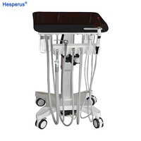 Chariot dentaire vétérinaire léger P406G avec compresseur silencieux et lampe de photopolymérisation LED à commutation automatique et détartreur dentaire