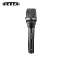 Microphone dynamique cardioïde filaire professionnel pour KTV à domicile, avec suppression du bruit, design léger, connecteur XLR, construction métallique