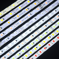 Bande LED S 120 LED DC12V 8W/m 20M/rouleau Fil de cuivre Puce 2835 6,5mm Flexible Rétroéclairée IP20 Bande LED blanche pour éclairage de lettres et enseignes