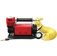 Compresseur d'air portable 2025 pour pneus de voiture, 160 L/min, 60 mm, en aluminium, avec moniteur de pression des pneus, alimentation 12 V CC, gonflage rapide 150 psi