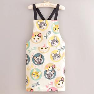 Tablier de cuisine beige personnalisé pour chef, résistant au chlore, motif Père Noël - Product Image 1