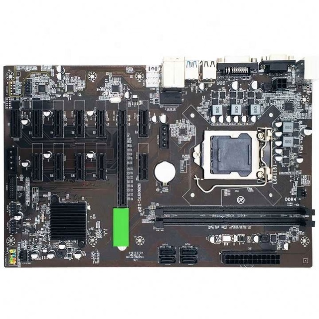 BSY the New B250 Machine Motherboard 12pci-e16x Graphics Card Sodimm LGA 1151DDR4 Sata3.0 Support VGA DVI