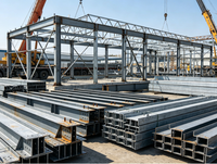 Structure en acier léger modulaire préfabriquée pour entrepôt industriel extérieur, montage facile, maison préfabriquée