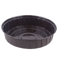 Moule de cuisson en papier brun et or jetable pour tartes Mini moules à tarte ronds moyens et grands outils de gâteau