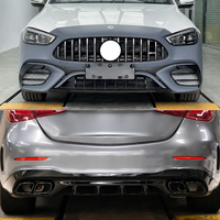 Vente d'usine : Kit carrosserie complet style C63, pare-chocs avant, diffuseur arrière, embouts d'échappement pour Mercedes Benz W206 Classe C