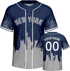T Shirt Tops Personnalisé Baseball City Jerseys Chemises pour les Fans Cadeaux Hommes Jeunes Femmes Imprimé Cousu Personnaliser Nom et Numéro S-7XL - Product Image 5