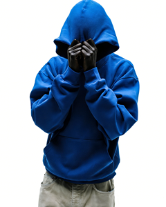 Nouveautés : Sweat à capuche Streetwear pour homme, motif toile esthétique, impression en relief, grammage lourd, 100% coton molletonné, modèle 5 Hoodie - Product Image 5