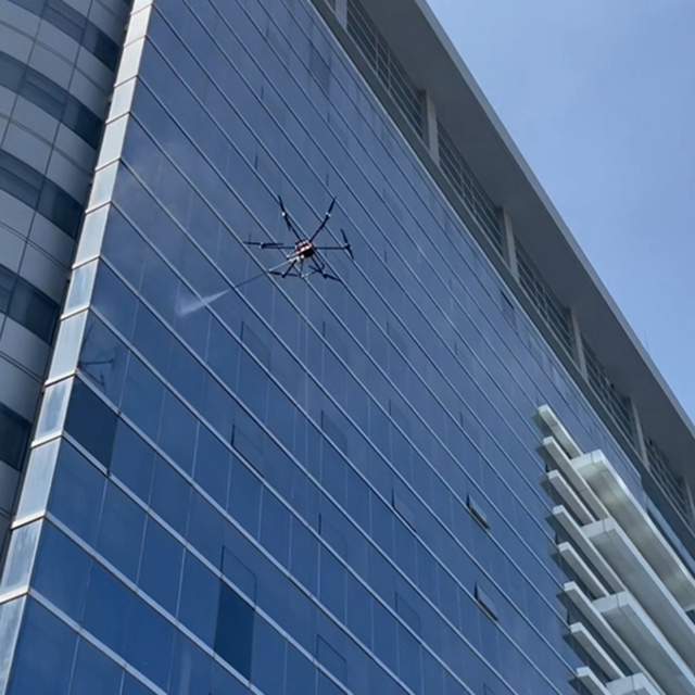 Long Range Cleaning Drone With Safe Operation High Efficiency Premium Quality for Large Scale Facade Solar Panel Cleaning Tasks