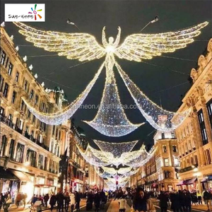 Éclairage de Noël LED, grande décoration lumineuse d'ange pour la rue - Product Image 2