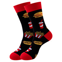 Chaussettes pour femmes Happy Funny avec impression Fruit Food Art Men's Dress Funny Crazy Colorful Novelty Combed Cotton Crew Socks