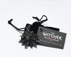 Nuova Collana con Ciondolo Medaglia The Witcher <span class=keywords><strong>3</strong></span>, Testa di Lupo Originale in Lega, Vendita all'Ingrosso - Product Image 4