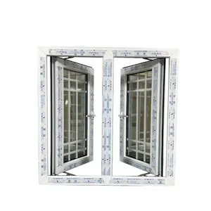 Vendita diretta in fabbrica profilo pvc/upvc battente finestre e porte economiche design della finestra con standard