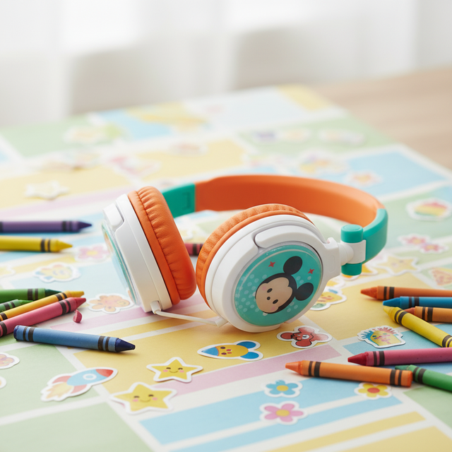 2026 New Kids Wired Headphones Adjustable Headband 3.5mm Stereo 40mm Driver Eco-Friendly